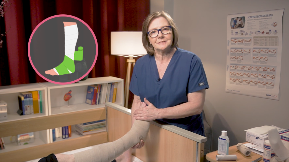 Vorschaubild zum Kurs: Kompressionsverband nach Pütter 