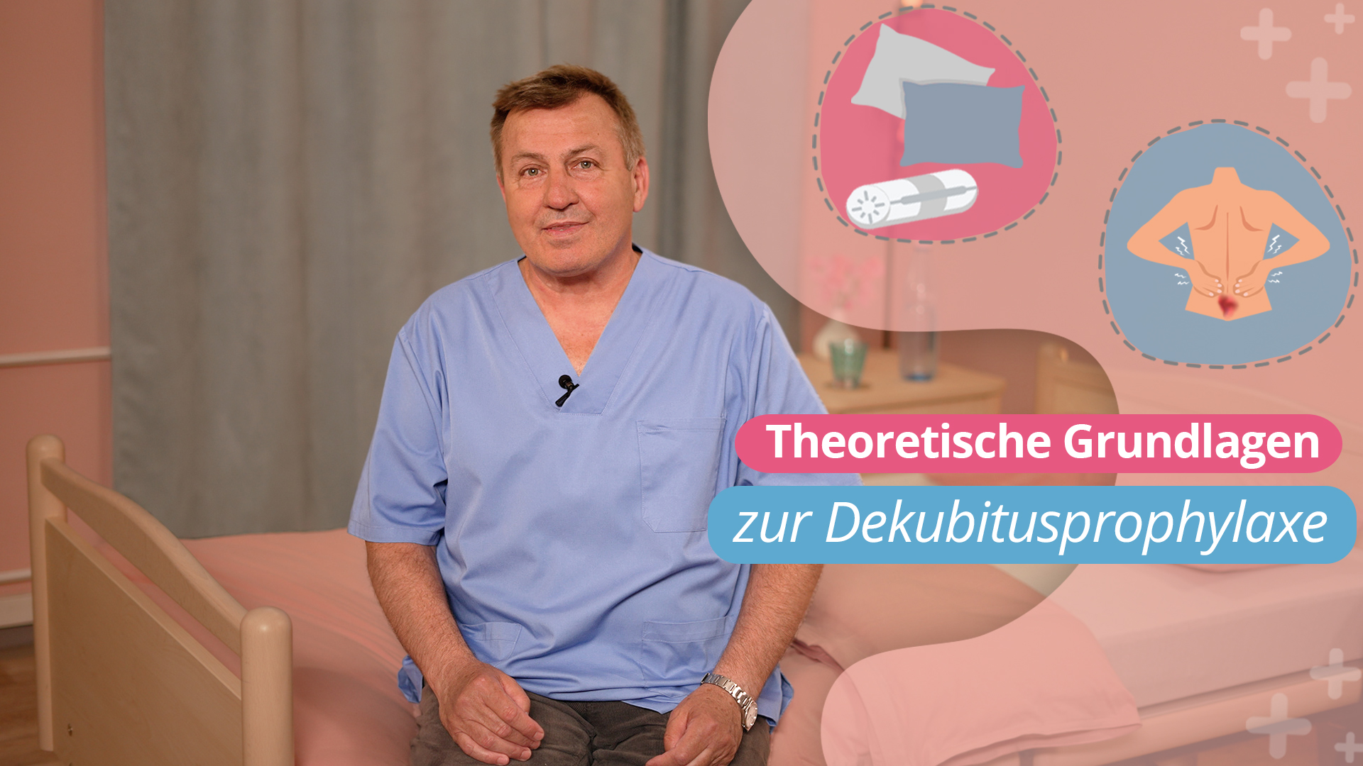 Vorschaubild zum Kurs: Theoretische Grundlagen zur Dekubitusprophylaxe