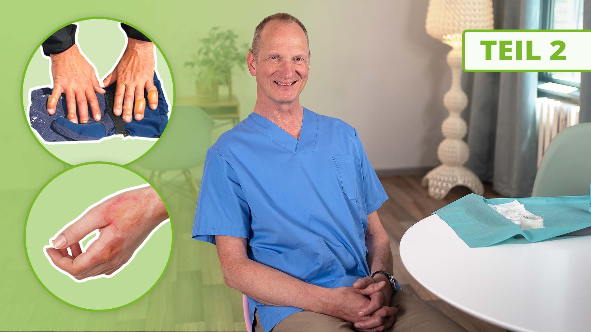 Vorschaubild zum Kurs: Alltagswunden Teil 2: Thermische Wunden, OP-, palliative und peristomale Wunden