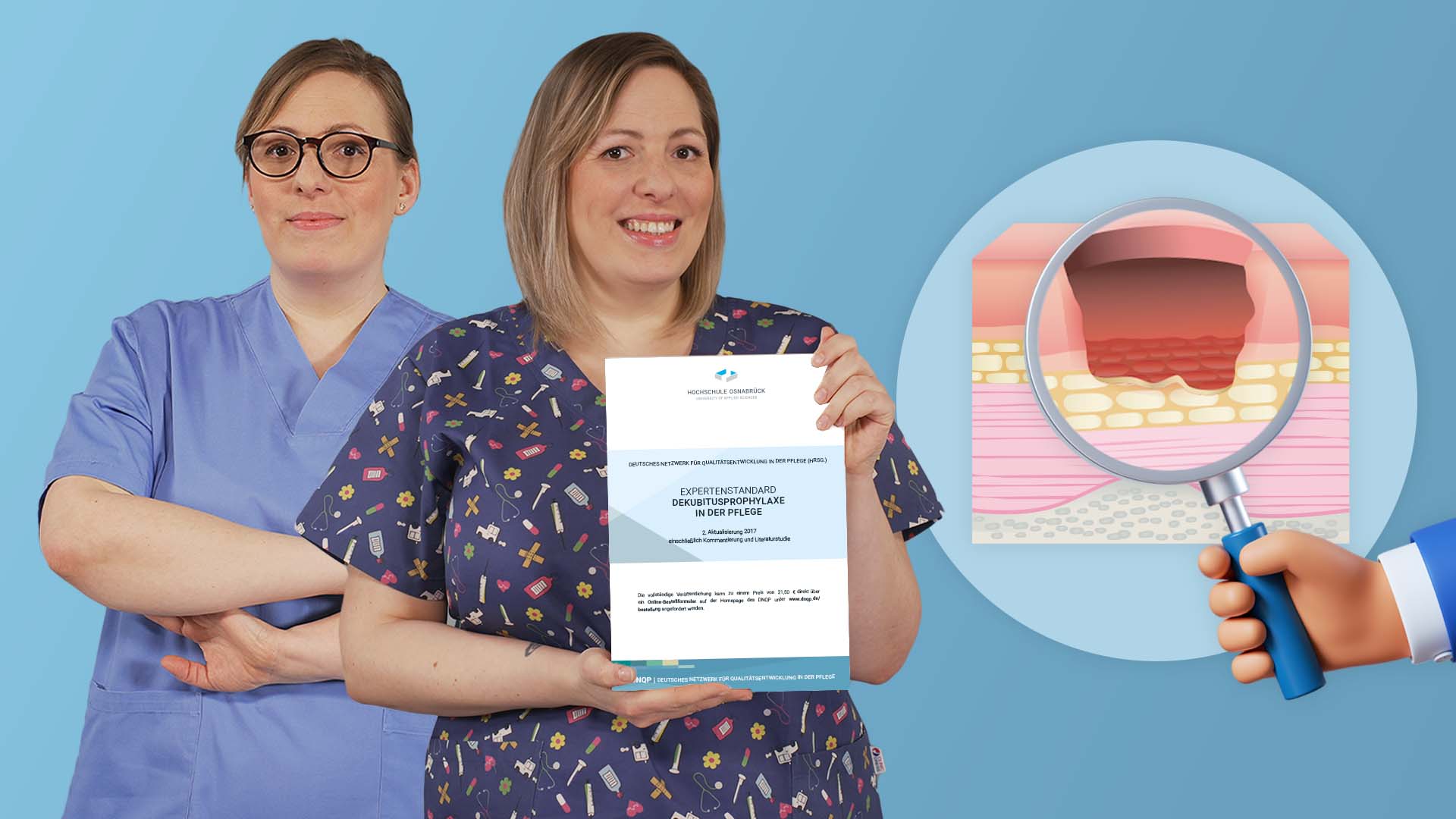 Vorschaubild zum Kurs: 4-Minuten: Expertenstandard Dekubitusprophylaxe in der Pflege