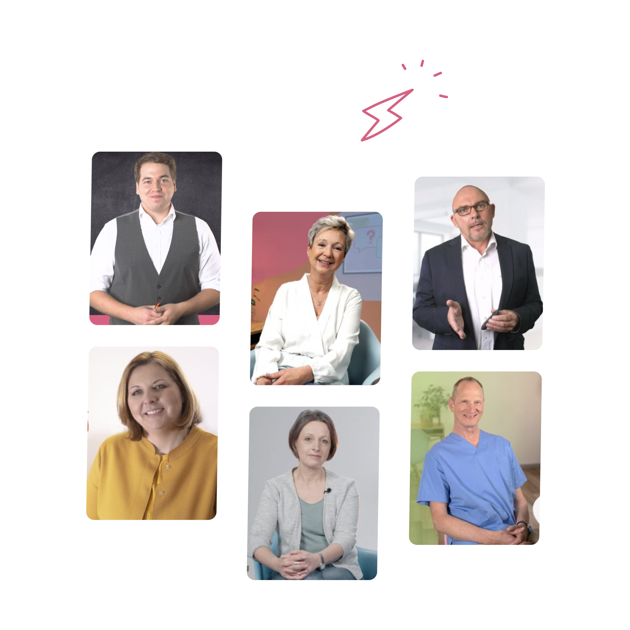 Gruppe von Personen in einer Online-Diskussion